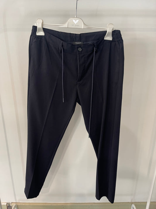 pantalone da uomo elastico in vita blu