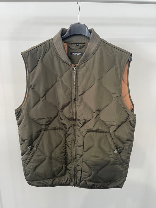 gilet a piumino da uomo verde