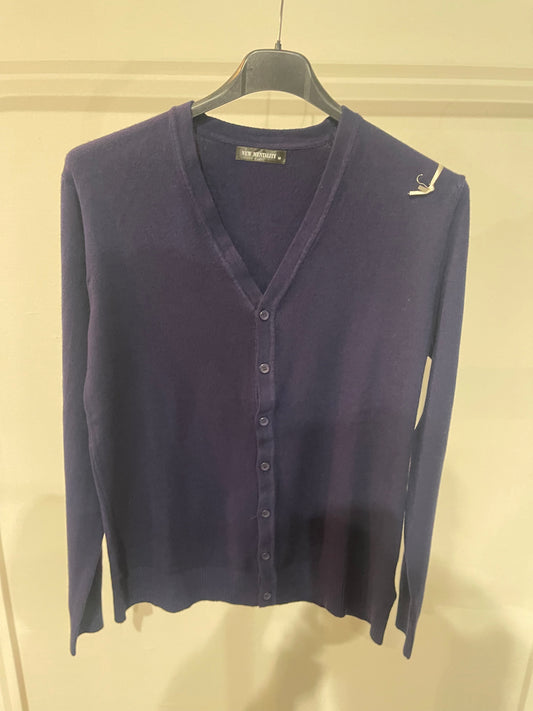 cardigan uomo blu