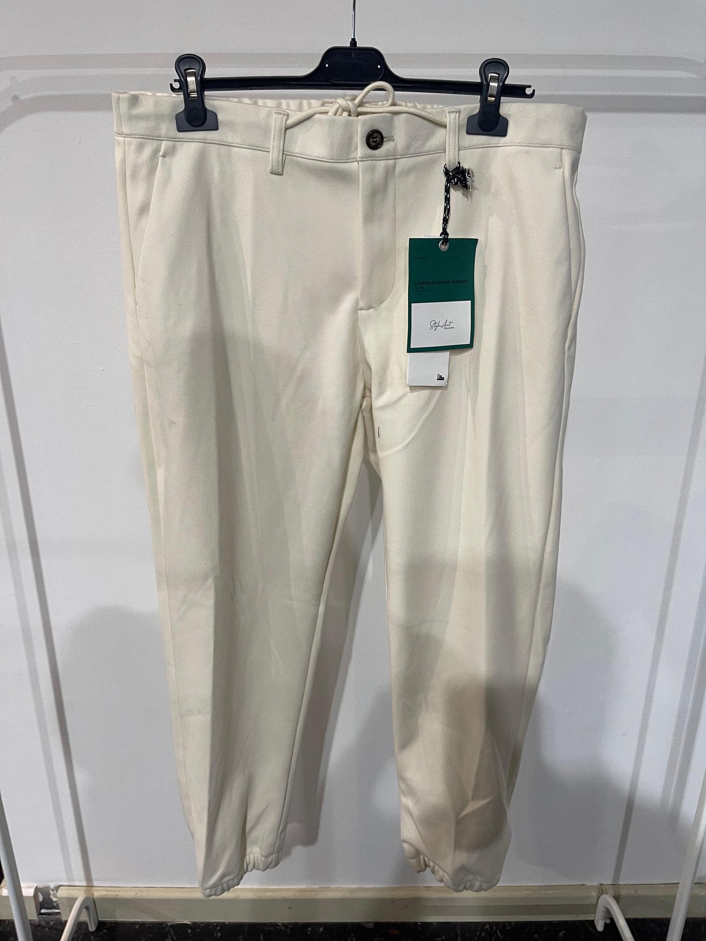 pantalone da uomo pesante color latte