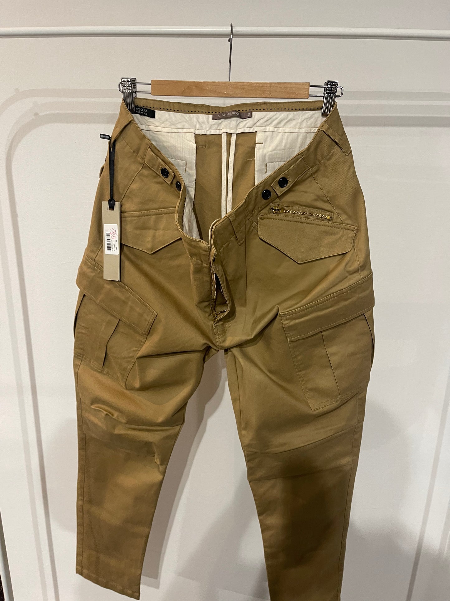 pantalone tasche uomo Gianni Lupo color cammello