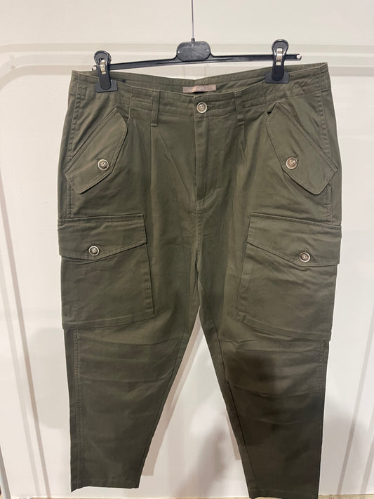 pantalone tasconato verde Gianni Lupo