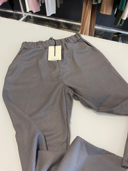 pantalone grigio dritto da donna