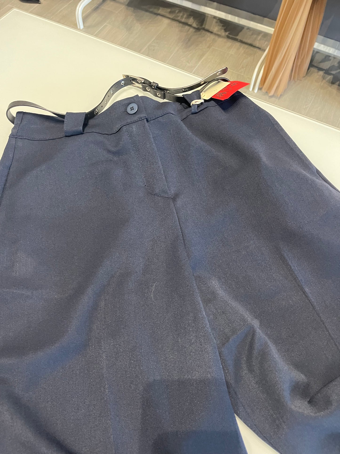 pantalone blu largo